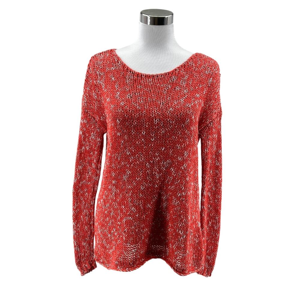 Abercrombie & Fitch Loose Knit Sweater Small Womens Red Pullover